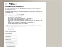 Tablet Screenshot of password.mcad.edu